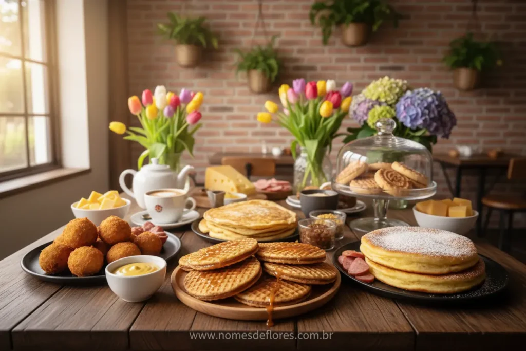 Pratos típicos e doces da gastronomia holandesa em Holambra