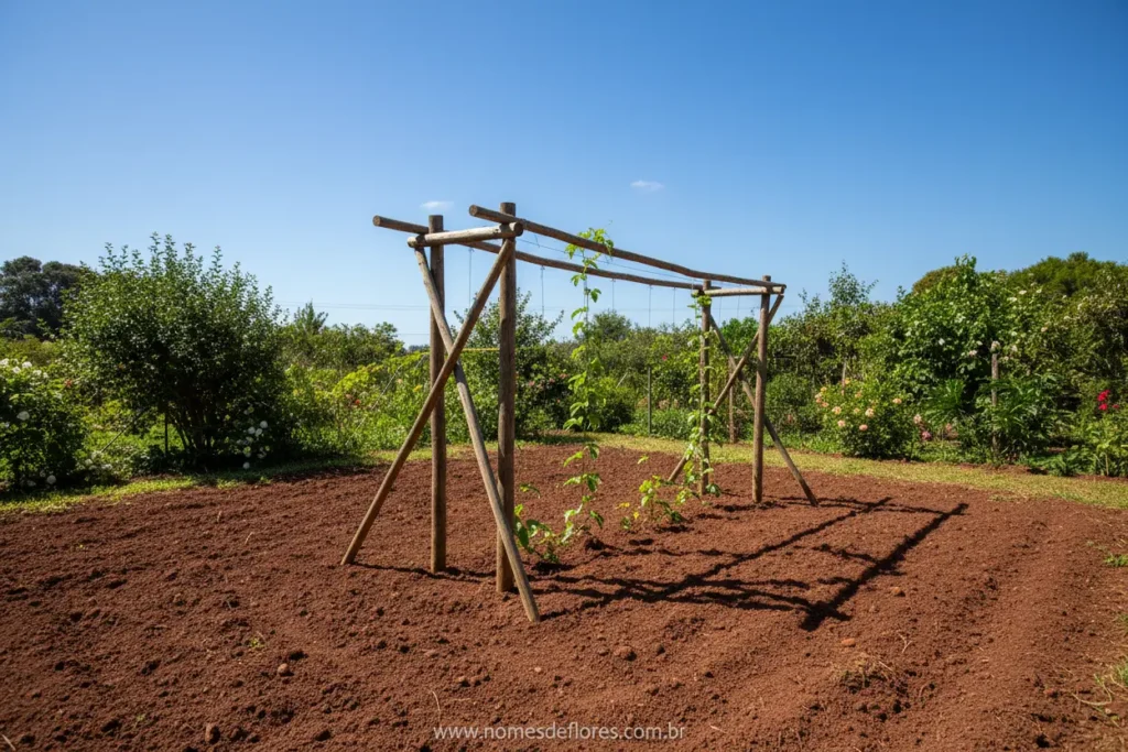 Local ideal para o plantio de Maracujá-azedo no pomar.