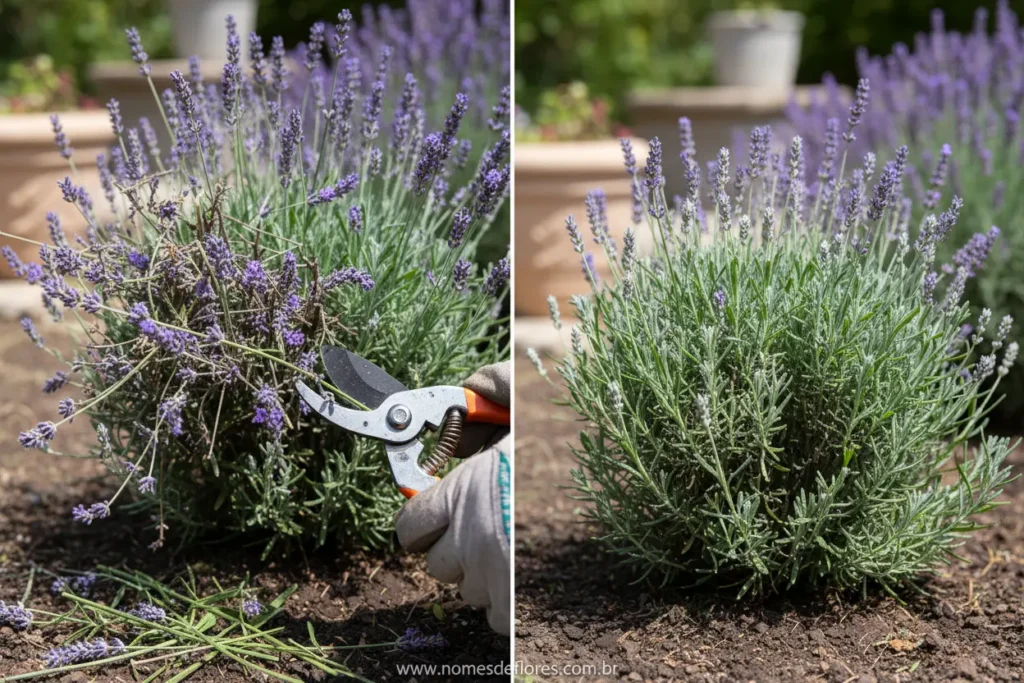 Técnicas de poda e manutenção do arbusto de lavanda