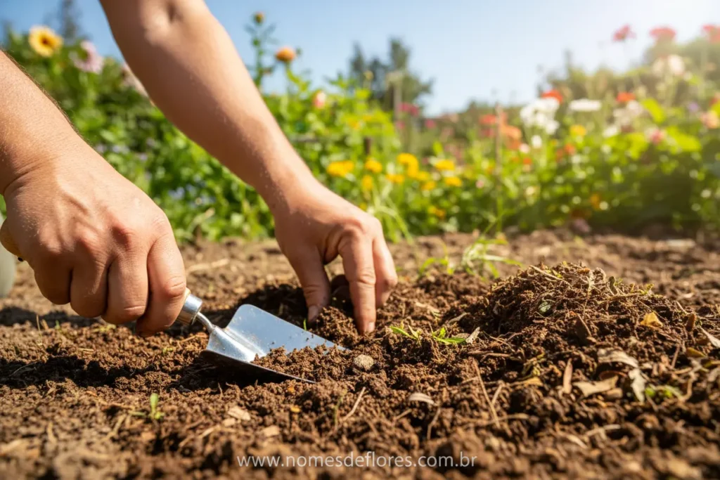 Preparo do solo ideal para Rosa Vermelha gallica