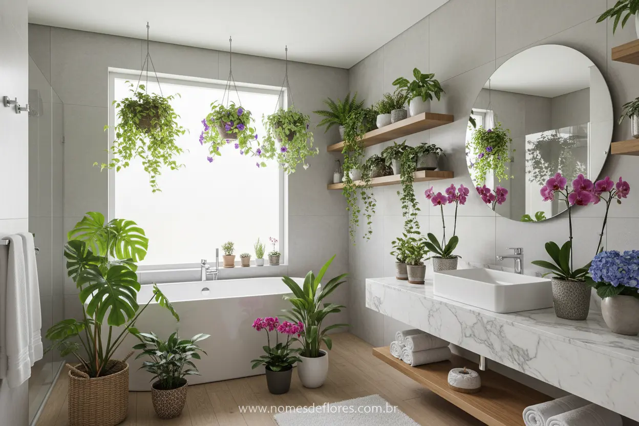 Flores e Plantas para Banheiro – Transforme seu Espaço Úmido