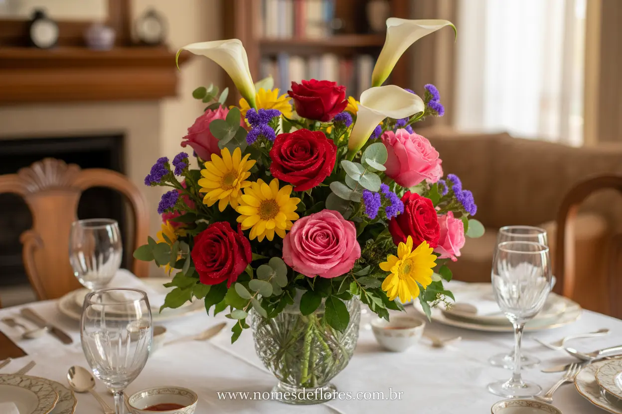 Flores para Centro de Mesa: Guia Completo para Decorar