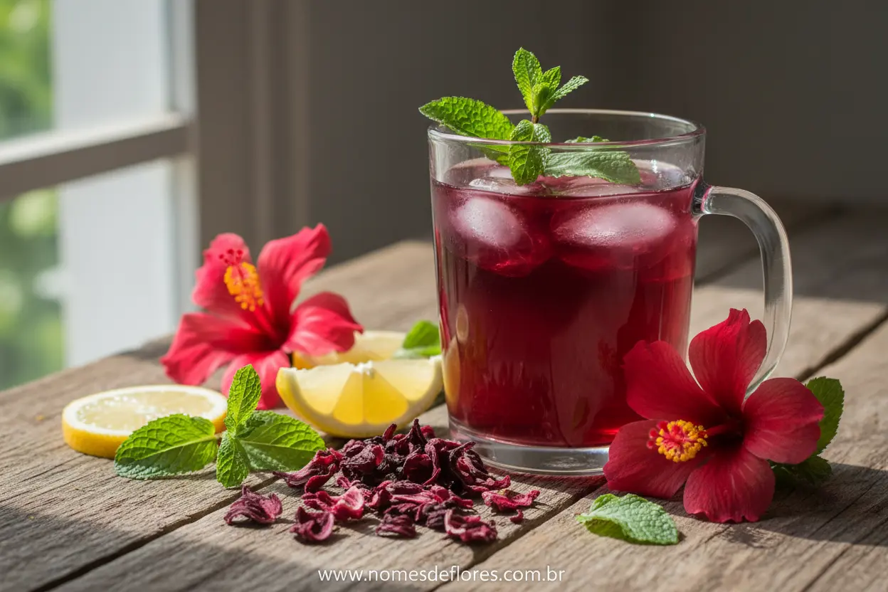 Receita com Flor de Hibisco – Prepare Delícias Saudáveis