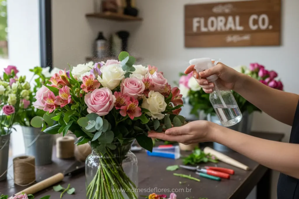 Guia prático para conservar arranjos de flores frescas na festa