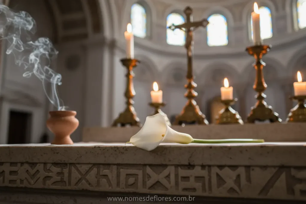 Copo de Leite em rituais espirituais e litúrgicos