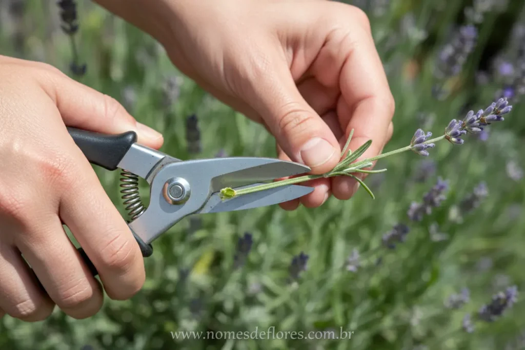 Corte estaca lavanda passo a passo para fazer mudas