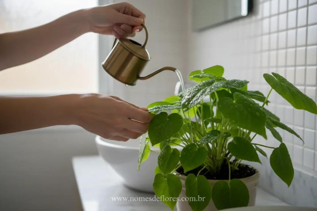 Dicas de rega e poda para plantas em banheiros