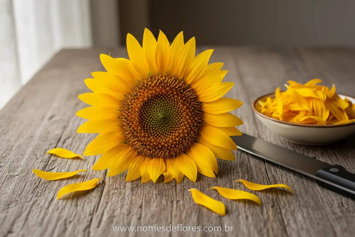 Receita com Flor de Girassol: Sabores Inesperados na Cozinha!