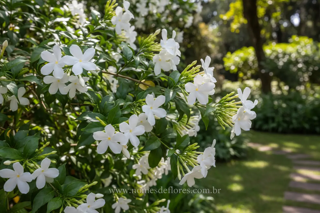 Jasmim dos Açores (Jasminum azoricum) – Cultivo, Cuidados e Curiosidades Essenciais