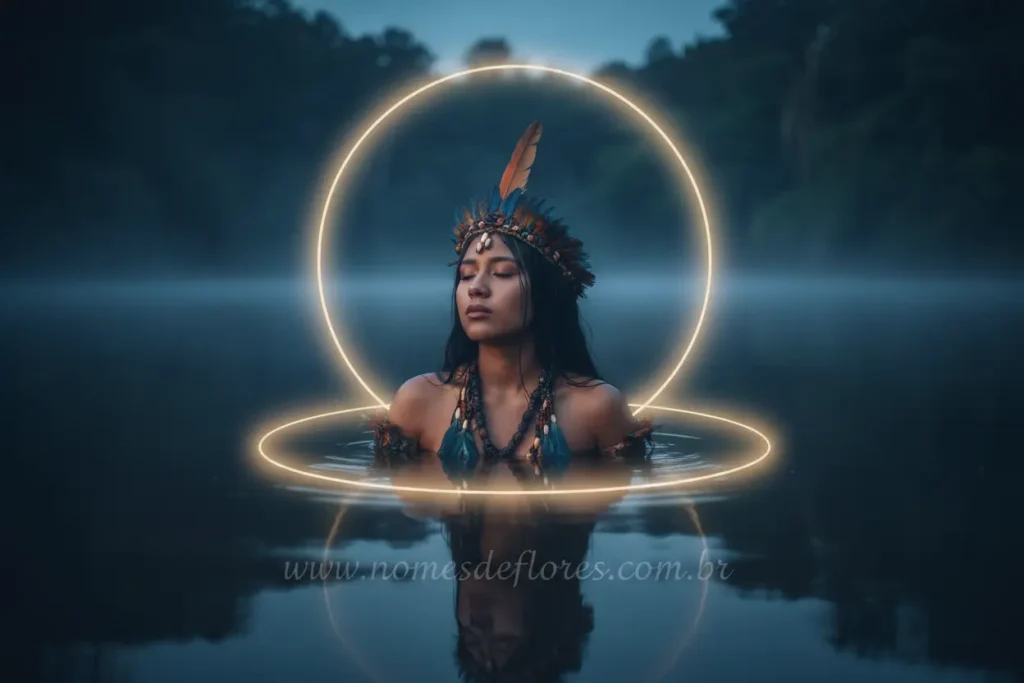 Naiá se sacrifica pela Lua e Tupã a transforma.