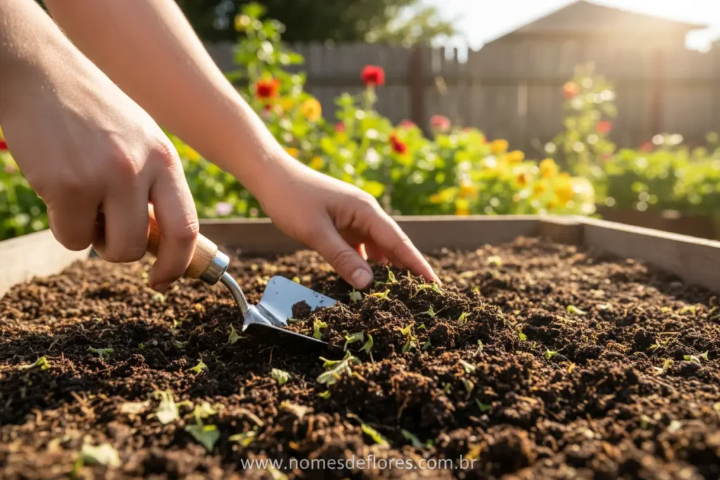 Preparando o solo ideal para o cultivo da Bougainvillea.