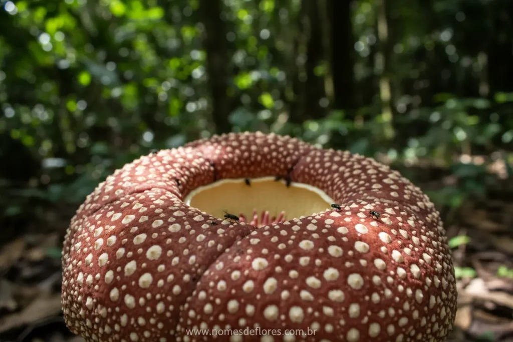 Moscas polinizadoras atraídas pelo odor da Rafflesia