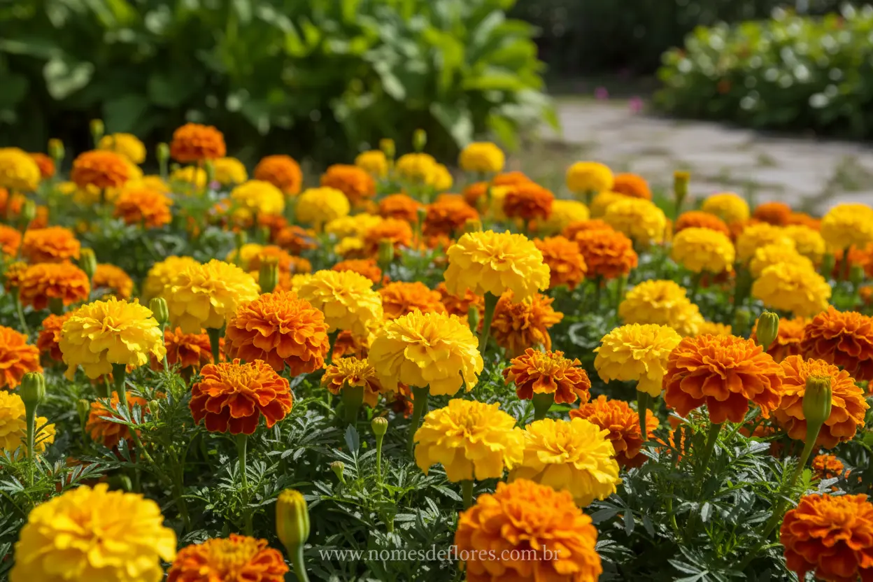 Tagetes (Tagetes erecta) – Guia Completo de Cultivo e Beleza no Jardim
